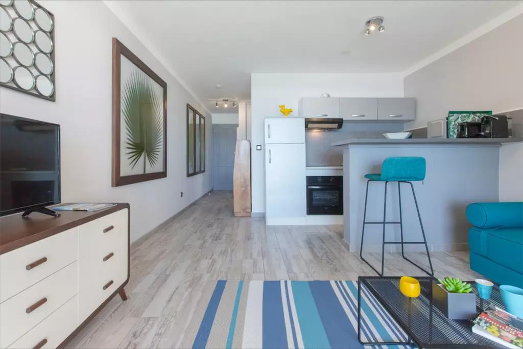 Le Petrel Blanc - Appartement Sur La Plage De La Souris Blanche Trois Bassins Экстерьер фото